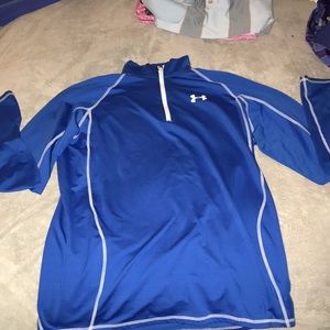 Blue Under Armor 3/4th zipper.